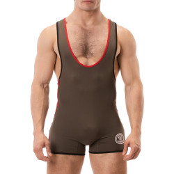 Barcode Berlin Combi Singlet Allan Kaki-Rouge